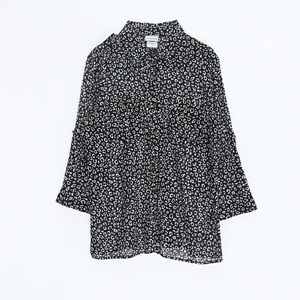 [JACLYN SMITH]코튼 블랙 패턴 셔츠(가슴단면 54cm)