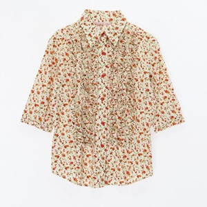 [Paul smith women]폴스미스 우먼 코튼 7부 소매 패턴 셔츠(가슴단면 45cm)